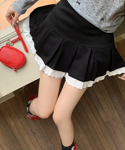スカート プリーツ レース ミニスカート : ZOZOTOWN Yahoo!店 - 通販