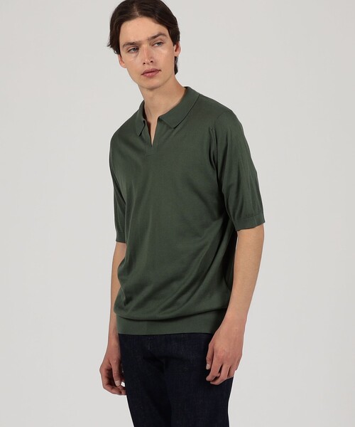 JOHN SMEDLEY セーター ニット DONNELLY コットン スキッパー