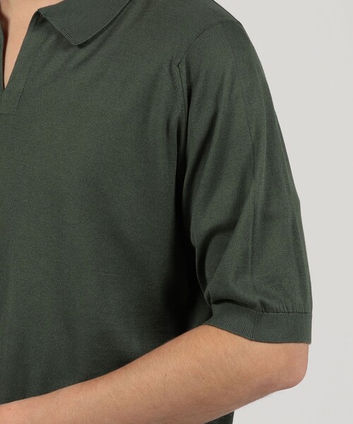 JOHN SMEDLEY カーキ コットンニットセーター S 楽天市場】JOHN SMEDLEY（ジョンスメドレー）A4713 30G ヘンリー