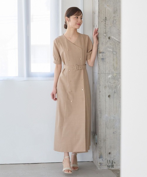 Andemiu ワンピース トレンチフウVネックワンピース451378 : ZOZOTOWN