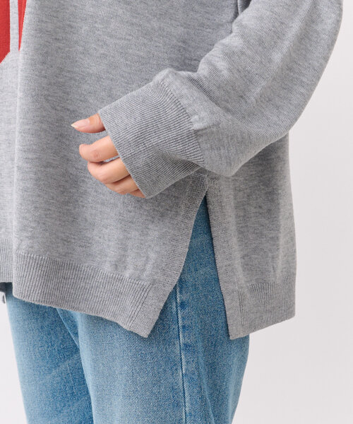 「RIVE DROITE」 長袖ニット FREE グレー レディース_画像6