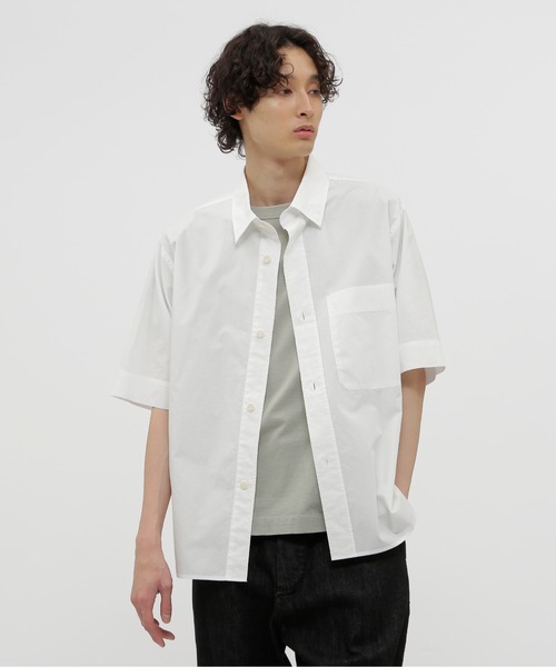 MHL. DRY COTTON RAMIE POPLIN 綿麻　半袖シャツ MHL. シャツ COTTON RAMIE POPLIN メンズ : ZOZOTOWN Yahoo!店