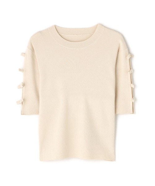 ニット セーター リボンスリーブニット レディース NATURAL BEAUTY BASIC ニット セーター リボンスリーブニット
