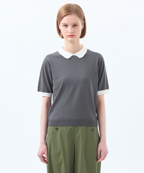 ★美品★Macintosh ポロシャツ グレー MACKINTOSH LONDON ポロシャツ 「WEB・一部店舗限定」コットン