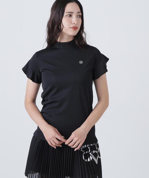 tシャツ 「St ANDREWS」梨地調半袖ハイネック (WOMENS) レディース St ANDREWS tシャツ 「St ANDREWS」梨地調半袖ハイネック