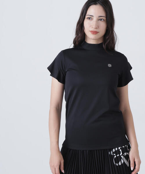 tシャツ 「St ANDREWS」梨地調半袖ハイネック (WOMENS) レディース St ANDREWS tシャツ 「St ANDREWS」梨地調半袖ハイネック