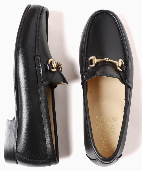 新品　ARTESANOS ブラックローファー 24cm アルテサノス ARTESANOS ローファー （NEGRO(BLACK)-BLACK SOLE