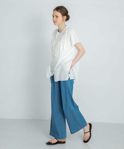 URBAN RESEARCH Sonny Label ブラウス シャツ エアリーコットンフリル