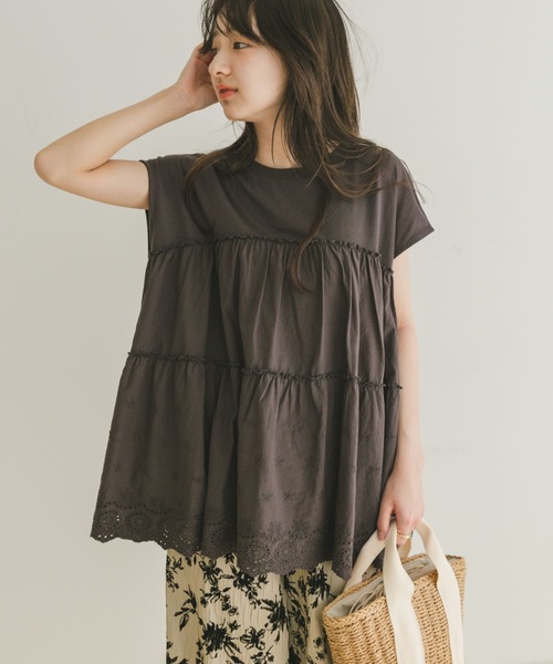 ITEMS URBANRESEARCH tシャツ ピグメントフレンチTシャツ