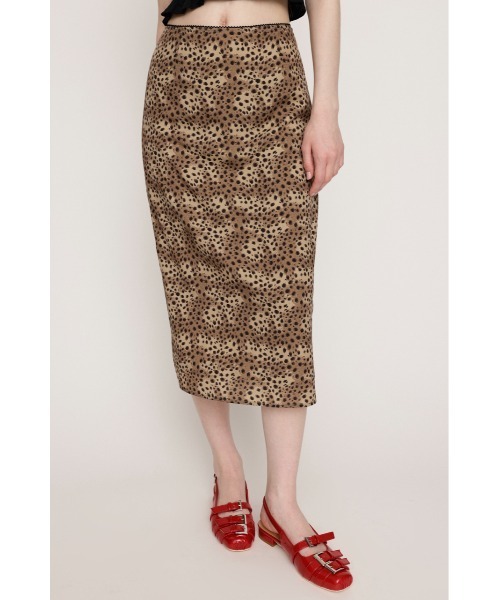 SLY（スライ） スカート LEOPARD MIDI SK レオパード ミディ スカート  