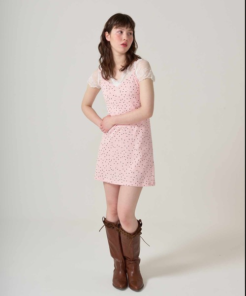 tシャツ カシュクール風 レーストップス TINA：JOJUN レディース TINA：JOJUN tシャツ カシュクール風 レーストップス レディース