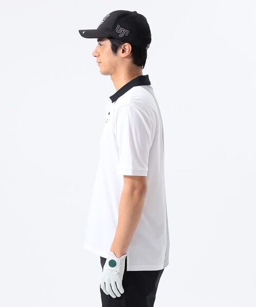 BEAMS GOLF 吸水速乾 ドットプリント ロゴポロシャツ BEAMS GOLF ポロシャツ ORANGE LABEL / 吸水速乾 ドットプリント