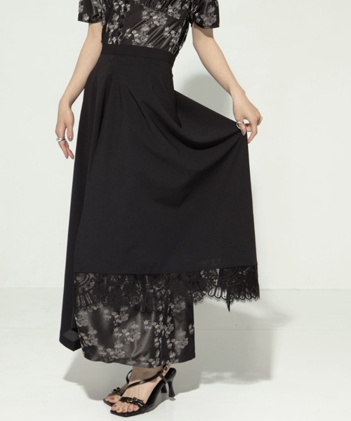 akane utsnomiya 25AWスカート 38 セール】【AKANE UTSUNOMIYA/アカネウツノミヤ】WAO-FSK50-2009/レース