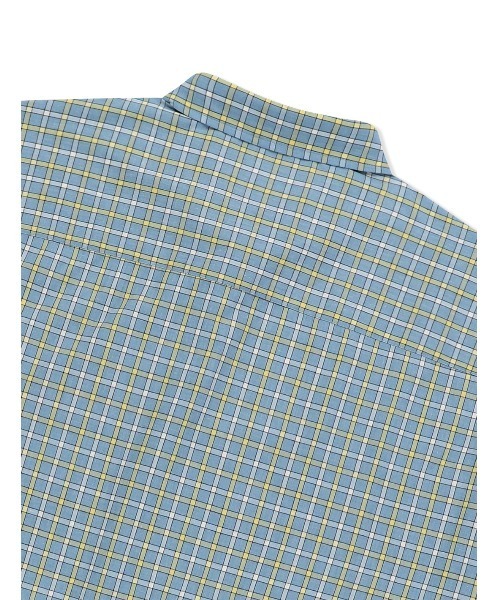 YESEYESEE シャツ SN-Logo Short Sleeve Check Shirt メンズ