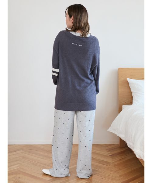 新品　ジェラートピケ　ルームウェア３点セット　カーディガン、パンツ、ソックス gelato pique パジャマ ルームウェア ラインカーディガン