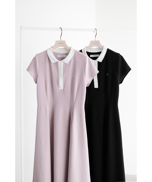 ワンピース Herlipto Short Sleeve Polo Mini Dress S Short Sleeve Polo Mini Dress