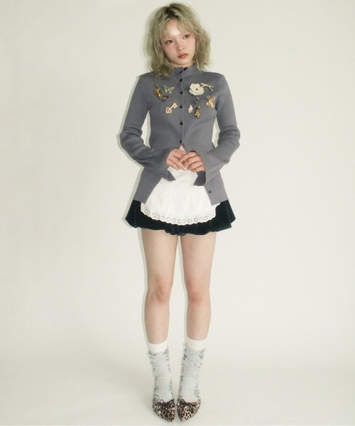 musubore（ムスボレ） カーディガン 2way long sleeve plain cardigan