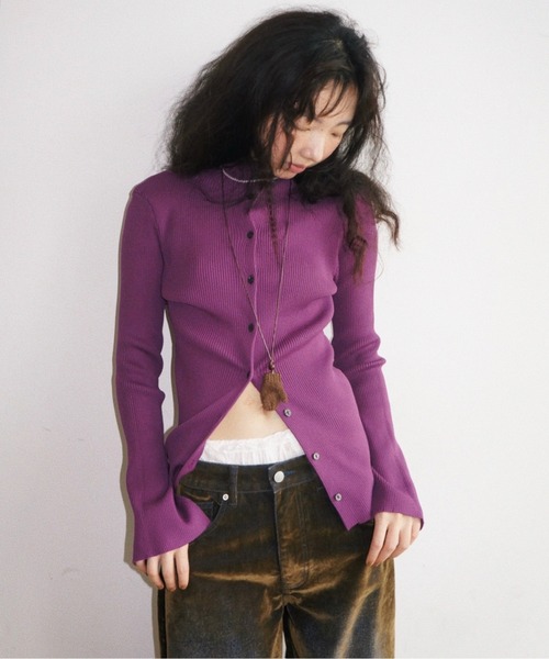 musubore（ムスボレ） カーディガン long sleeve plain cardigan