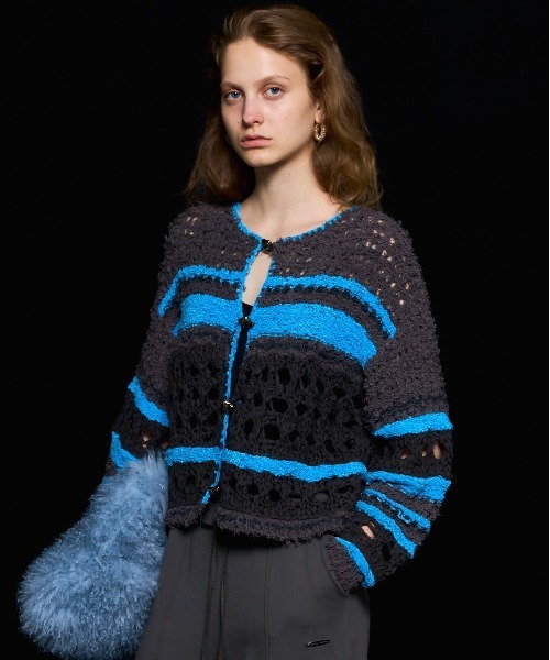 カーディガン Hand Knit Cardigan MAISON SPECIAL（メゾンスペシャル） カーディガン Hand-knitted
