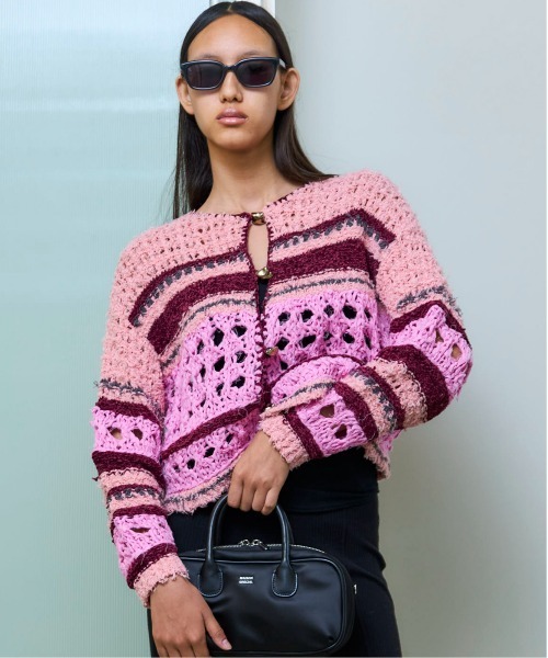 MAISON SPECIAL（メゾンスペシャル） カーディガン Hand-knitted
