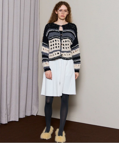 MAISON SPECIAL（メゾンスペシャル） カーディガン Hand-knitted
