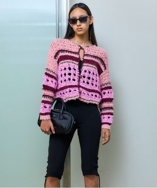 MAISON SPECIAL（メゾンスペシャル） カーディガン Hand-knitted