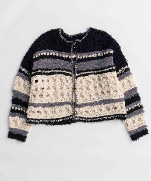 MAISON SPECIAL（メゾンスペシャル） カーディガン Hand-knitted