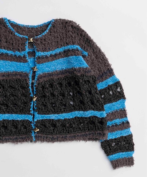 カーディガン Hand Knit Cardigan MAISON SPECIAL（メゾンスペシャル） カーディガン Hand-knitted