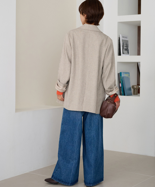 JOURNAL STANDARD relume ツイードテーラードジャケット JOURNAL STANDARD relume ジャケット テーラードジャケット 「再