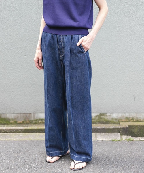 [FORK&SPOON] Denim брюки 2 one woshu женский 
