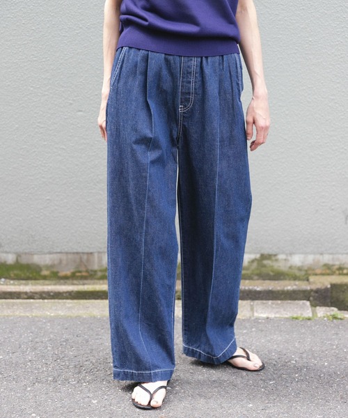 [FORK&SPOON] Denim брюки 2 one woshu женский 