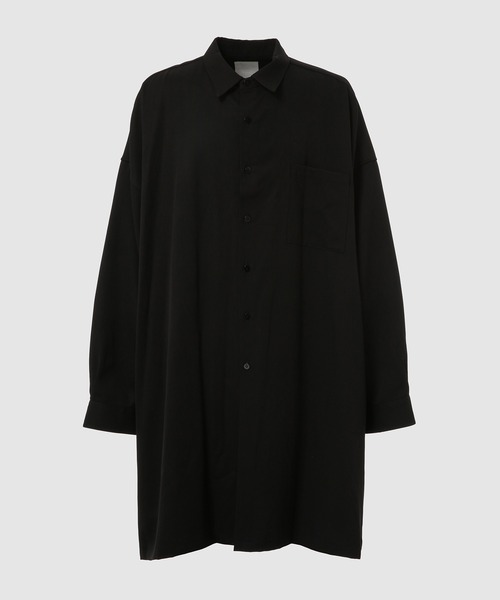I ♥ WAKATシャツ M ブラック WhoWhat（フーワット） シャツ 5X SHIRT 「LONG LENGTH」 メンズ