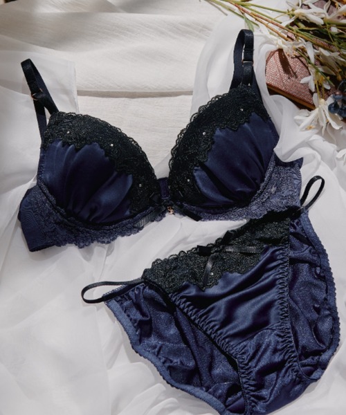 サルート　ネイビー ブラジャーショーツセット northerly（ノーザリー） ブラジャー ショーツセット 「WEB限定