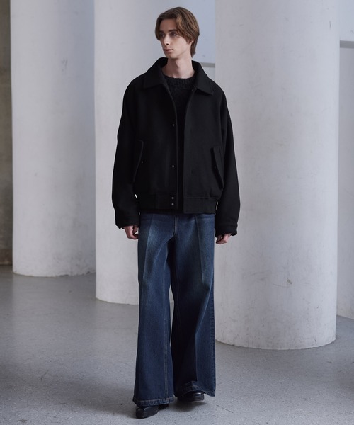 CLEL（クレイル） ブルゾン アウター 「CLEL」Wool Blend Tech Melton