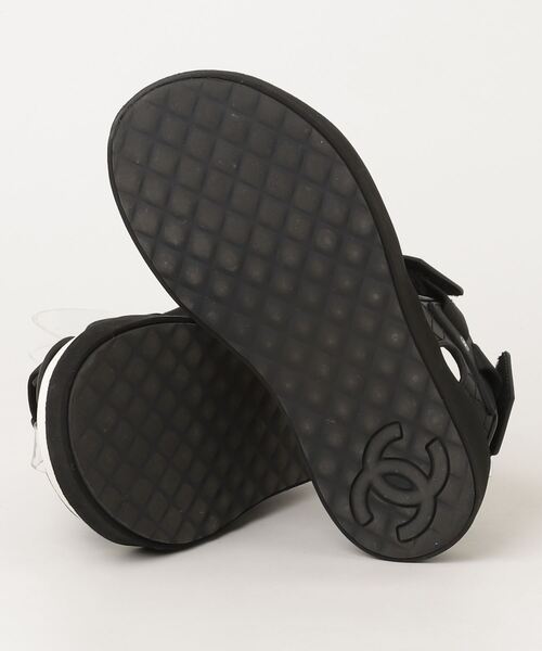 CHANEL（シャネル） フラットサンダル 37 ブラック レディース