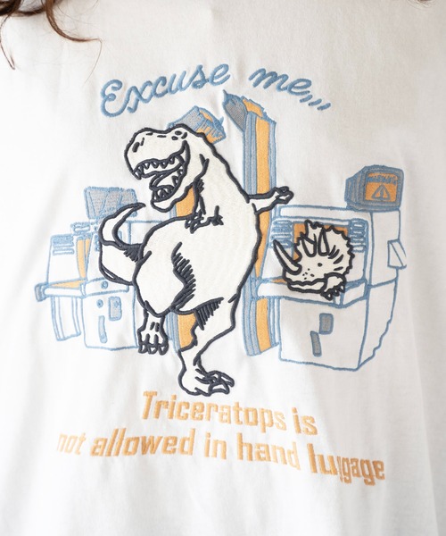 「DOUBLE NAME」 半袖Tシャツ FREE オフホワイト レディース_画像9