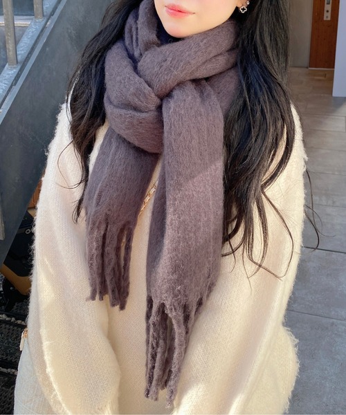 INGNI（イング） ストール マフラー フリンジボリュームストール