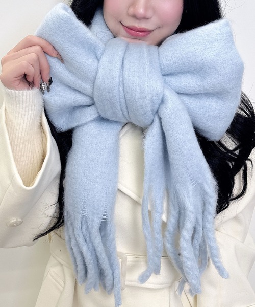 INGNI（イング） ストール マフラー フリンジボリュームストール