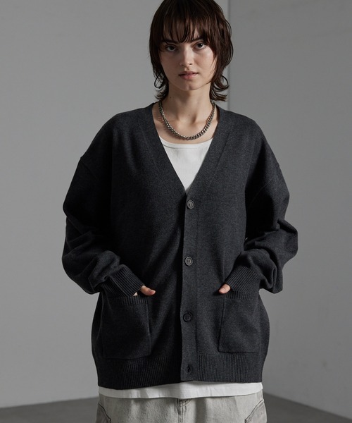 CIYOT カーディガン 「CIYOT-シヨウト-」ルーズシルエットメランジ