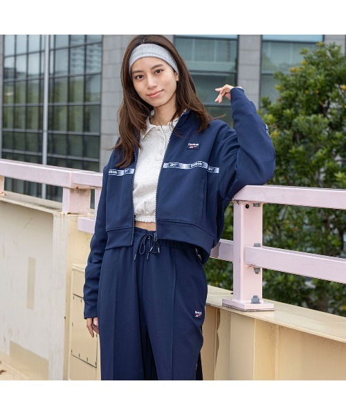 Reebok（リーボック） ジャージ クロップド トラックジャケット