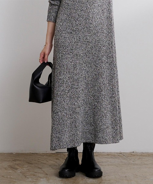 「ur's」 ニットワンピース L ブラック系その他 レディース_画像7