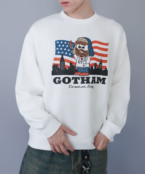 SPINNS（スピンズ） トレーナー スウェット ひげおじさんスウェット