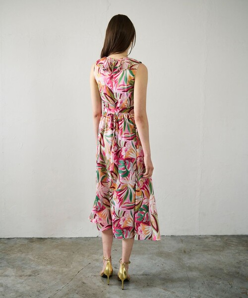 「GRACE CONTINENTAL」 ノースリーブワンピース 36 ピンク レディース_画像3