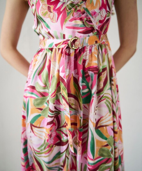 「GRACE CONTINENTAL」 ノースリーブワンピース 36 ピンク レディース_画像5