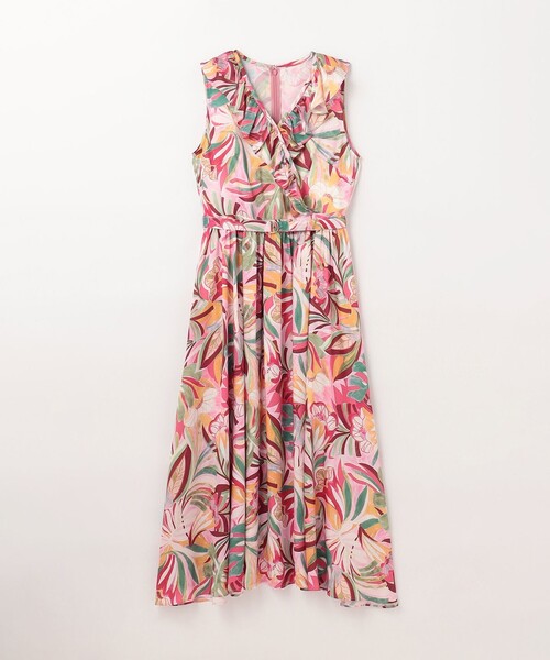 「GRACE CONTINENTAL」 ノースリーブワンピース 36 ピンク レディース_画像9