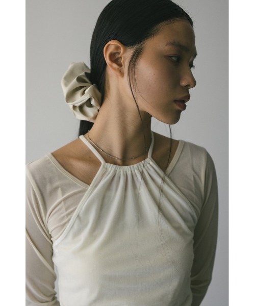 STYLEMIXER（スタイルミキサー） tシャツ 2ピースホルターベロアトップ