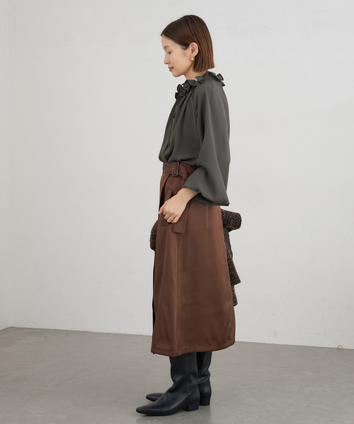 IENA（イエナ） ブラウス シャツ 襟フリルブラウス レディース