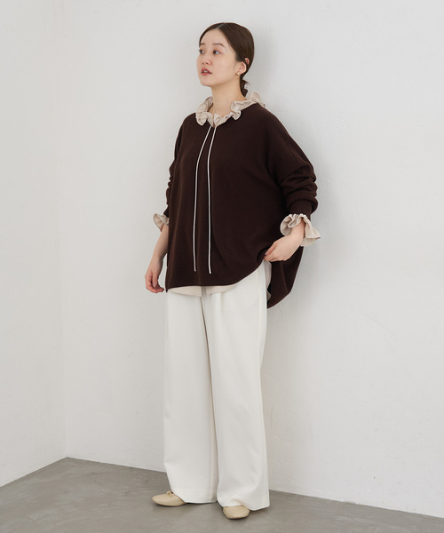 IENA（イエナ） ブラウス シャツ 襟フリルブラウス レディース