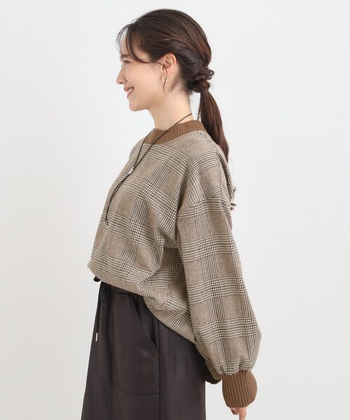 SHOO・LA・RUE（シューラルー） tシャツ チェック柄プルオーバー