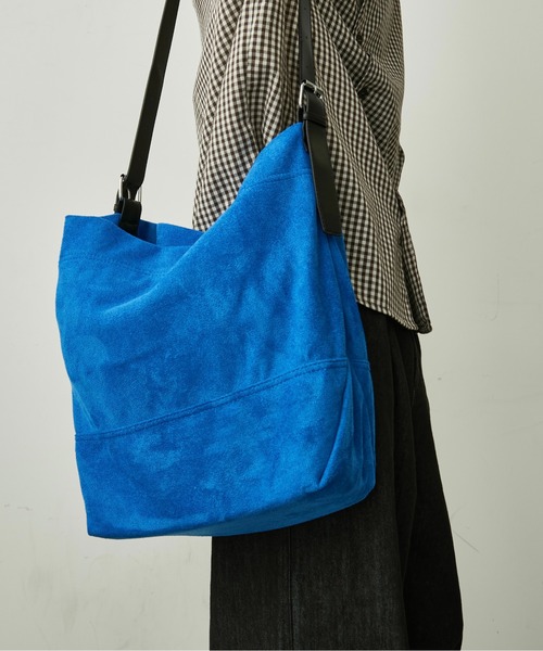 BLANK HOTEL ショルダーバッグ Faux Suede One-Handle Shoulder Bag